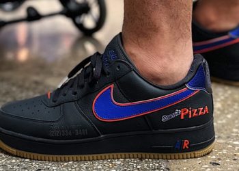 First Look at the Scarr’s Pizza x Nike Air Force 1 Low in Black