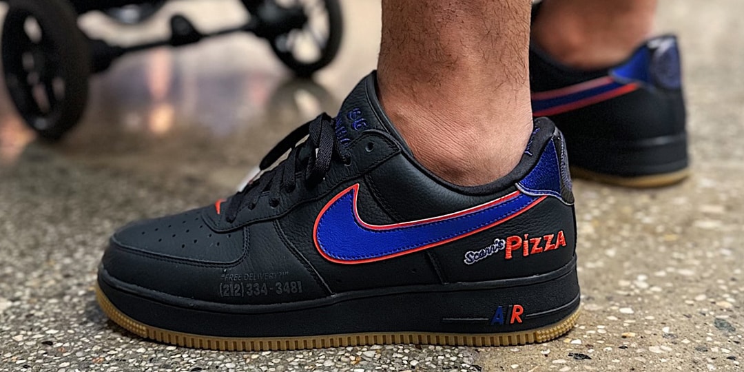 First Look at the Scarr’s Pizza x Nike Air Force 1 Low in Black