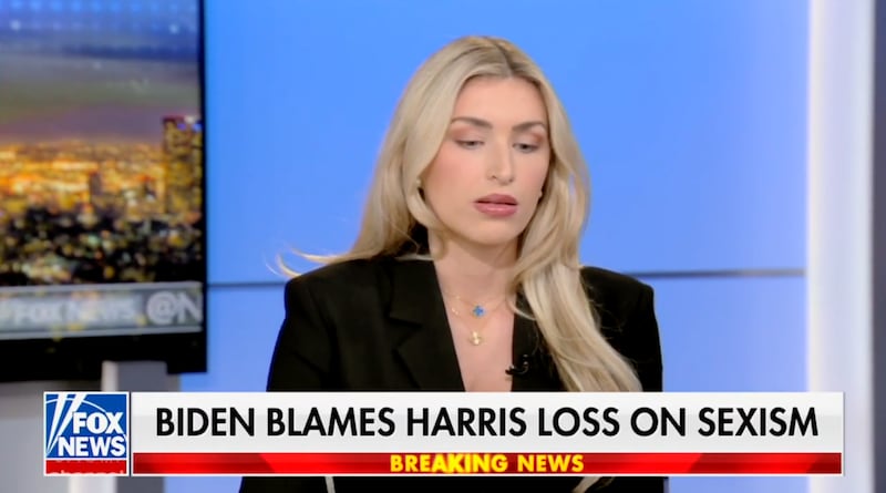 Camryn Kinsey hit the deck live on Fox News @ Night Thursday while slating the Biden administration.