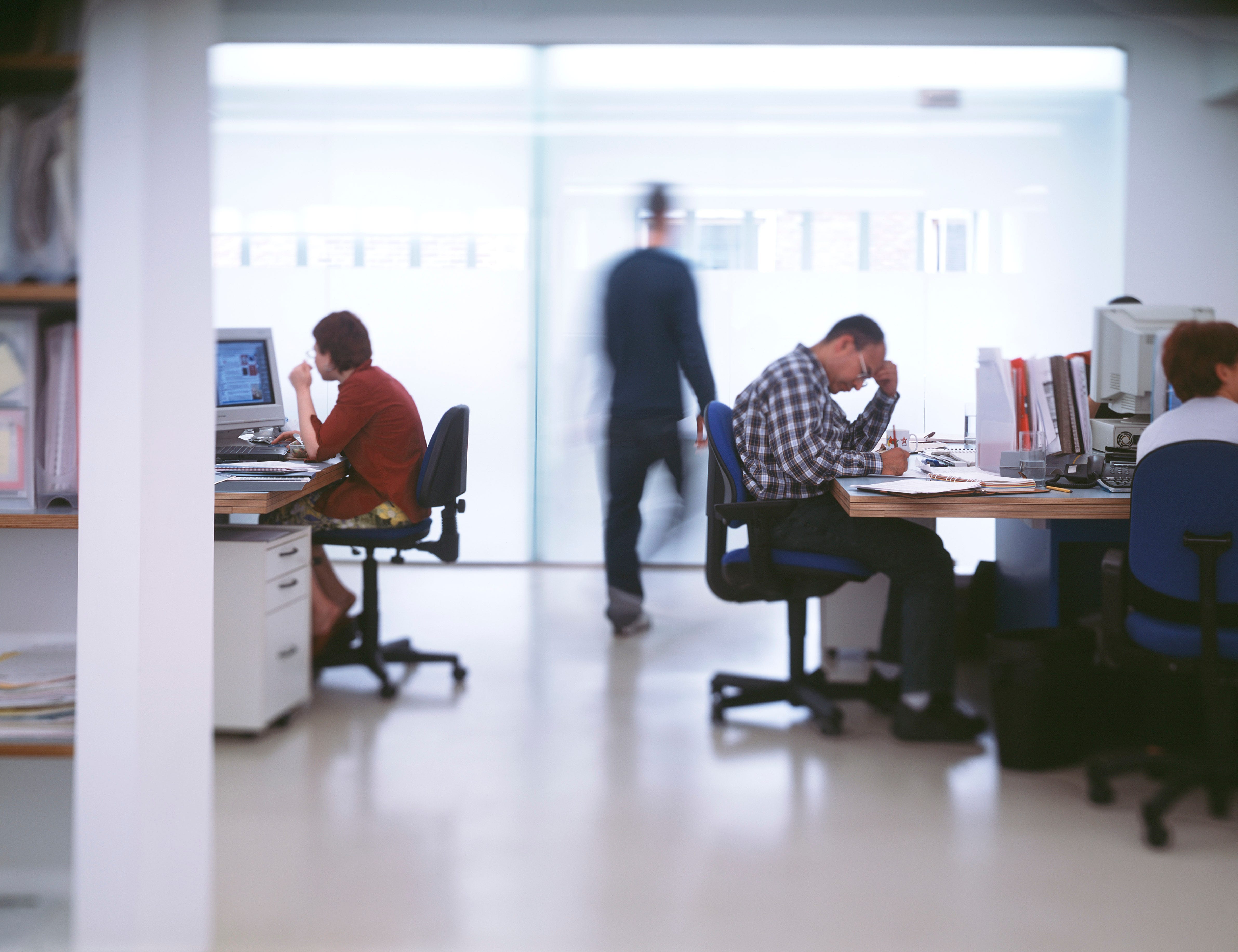Office with people sitting at desks