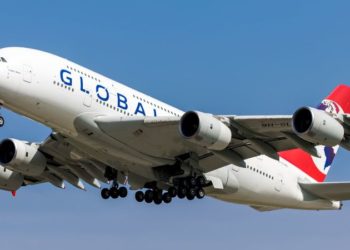 Global Airlines promised luxurious flights on a fleet of A380 superjumbos. The launch is somewhat different