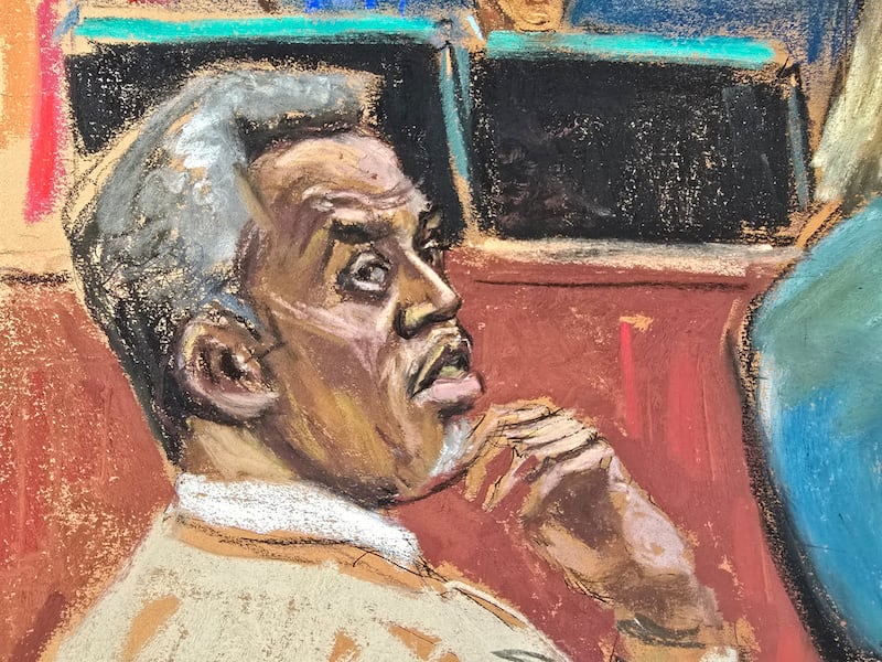 Sean "Diddy" Combs in courtroom sketch