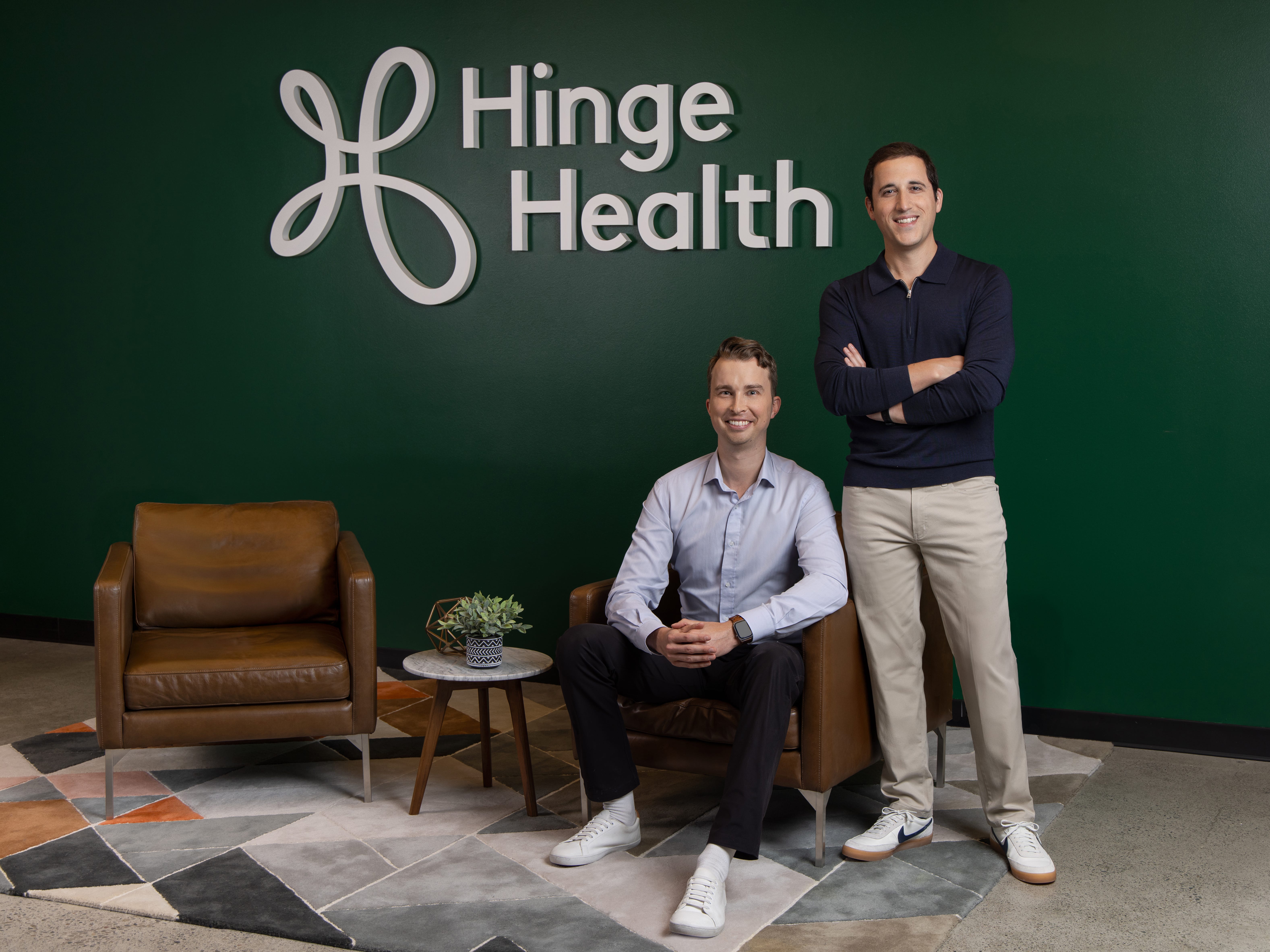 Hinge Health cofounders Daniel Perez, CEO, and Gabriel Mecklenburg, executive chairman.