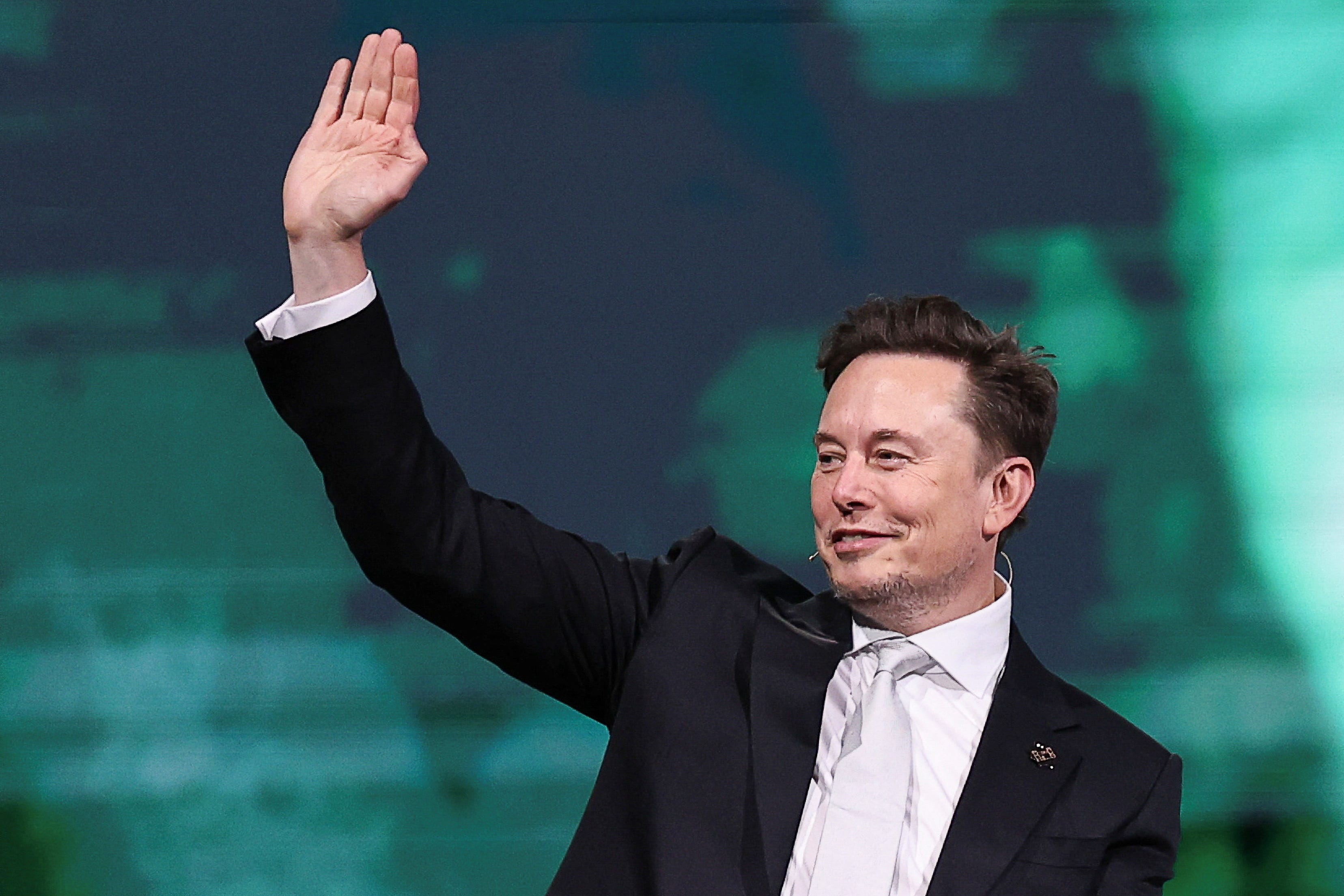 Elon Musk at the Saudi-U.S. Investment Forum, in Riyadh