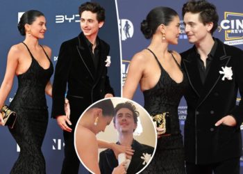 How Kylie Jenner helped Timothée Chalamet get ready for their red carpet debut