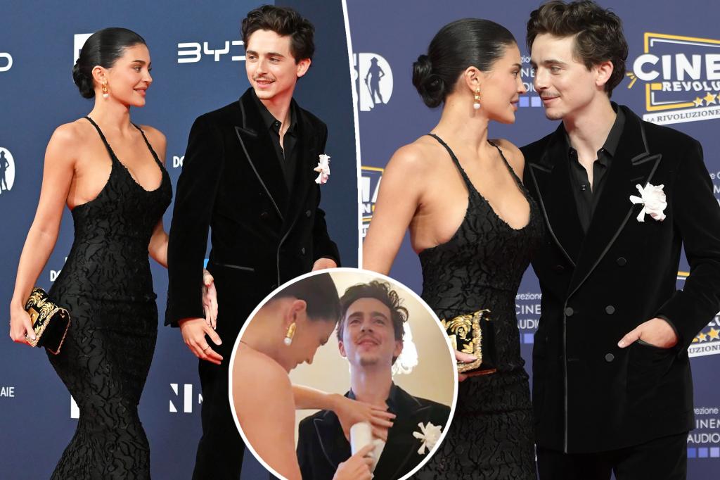 How Kylie Jenner helped Timothée Chalamet get ready for their red carpet debut