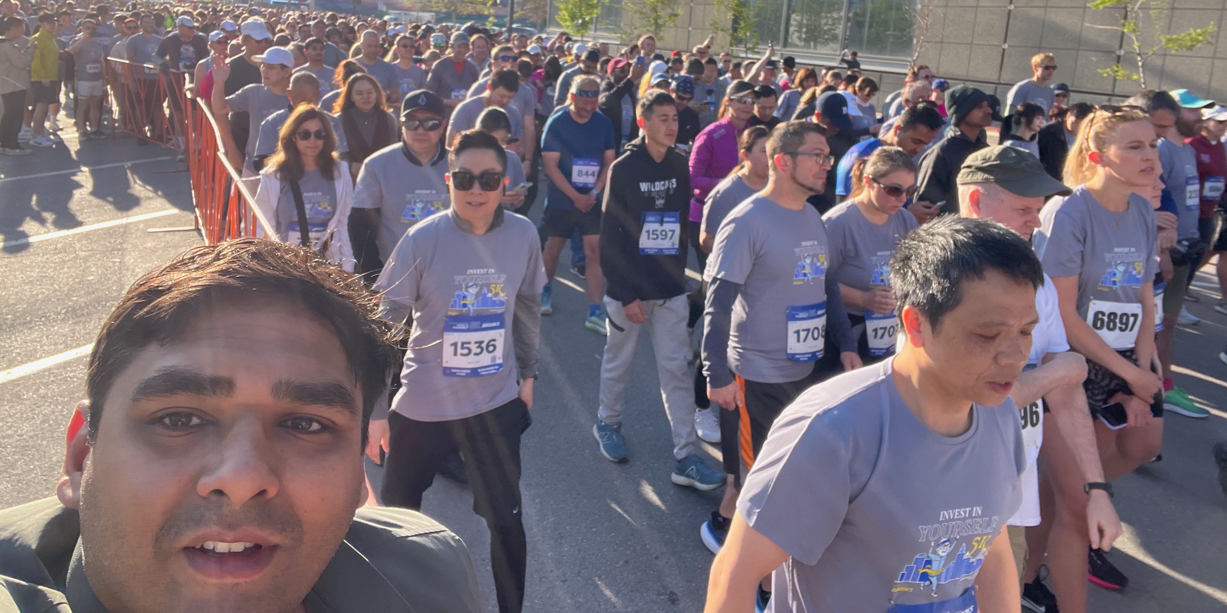 Berkshire shareholders were out in force for the Brooks 5K run.
