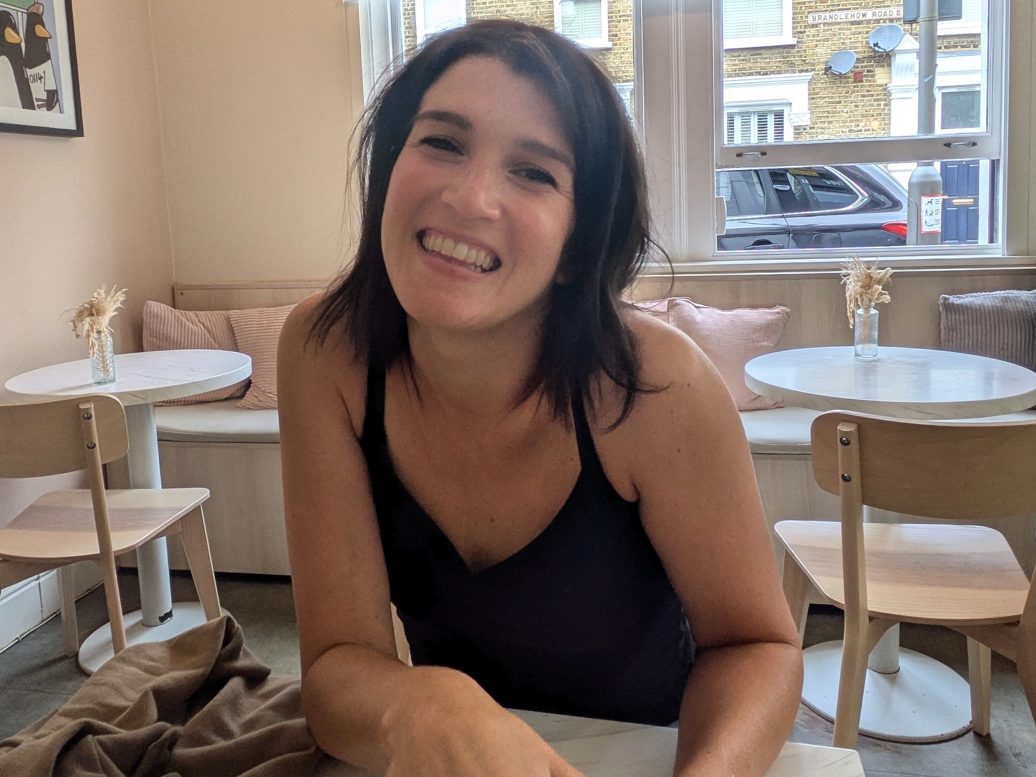 Woman posing for photo
