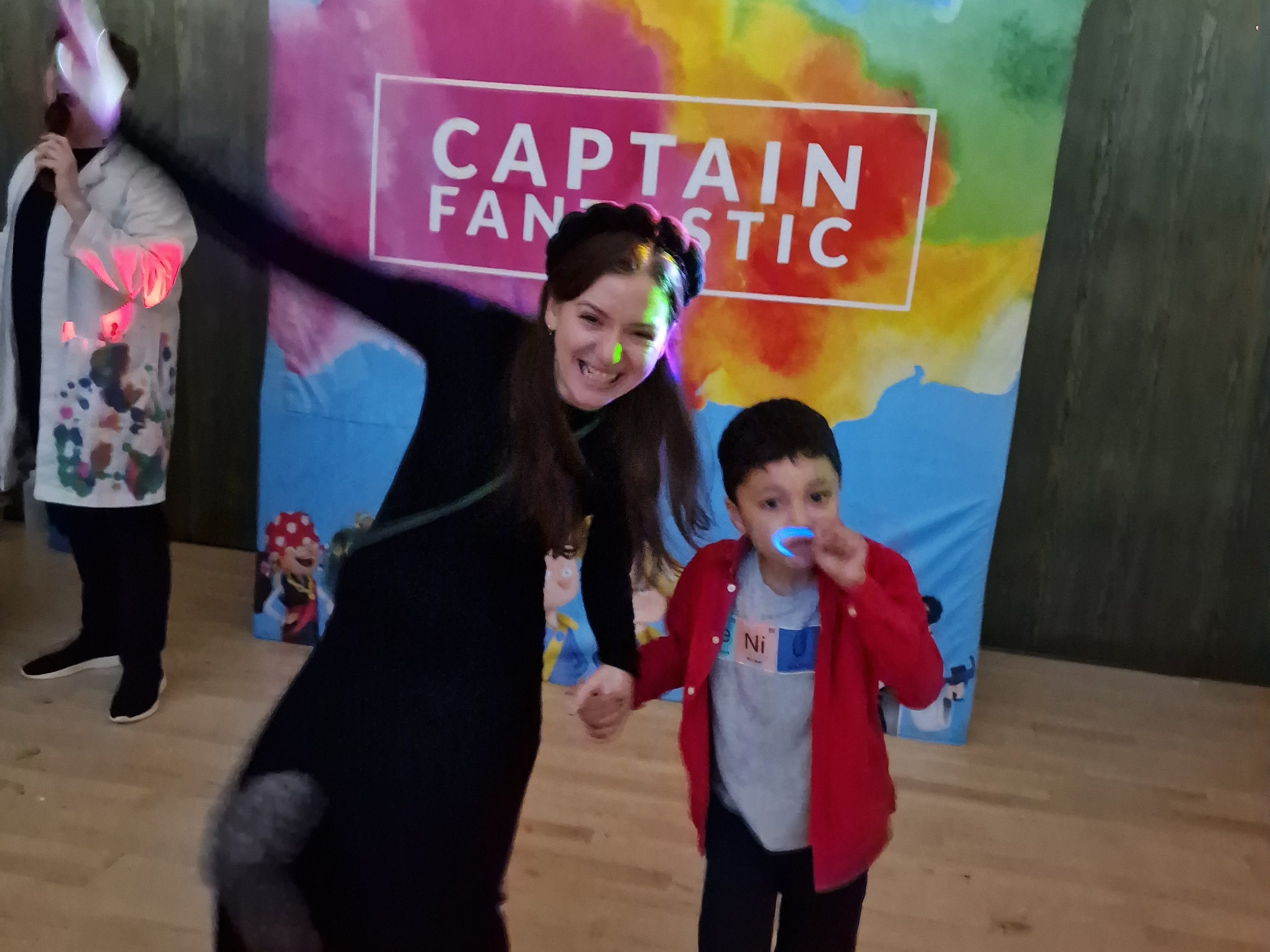 Mom dancing with child