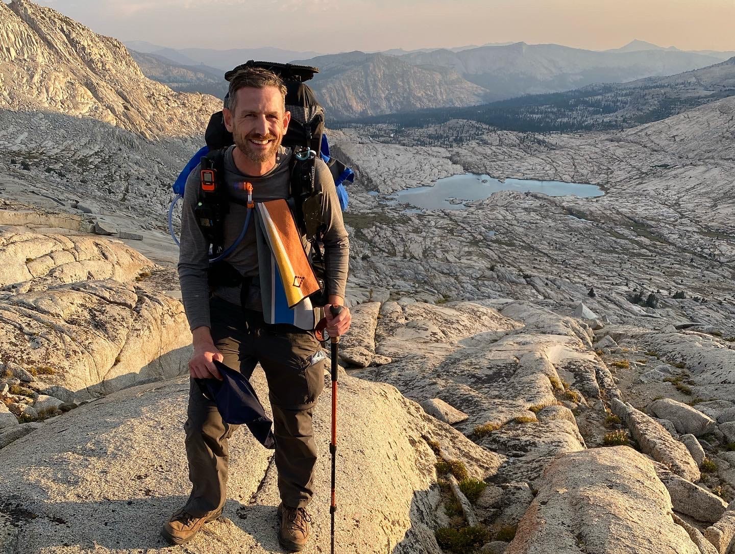 Mark Quinn on a hike