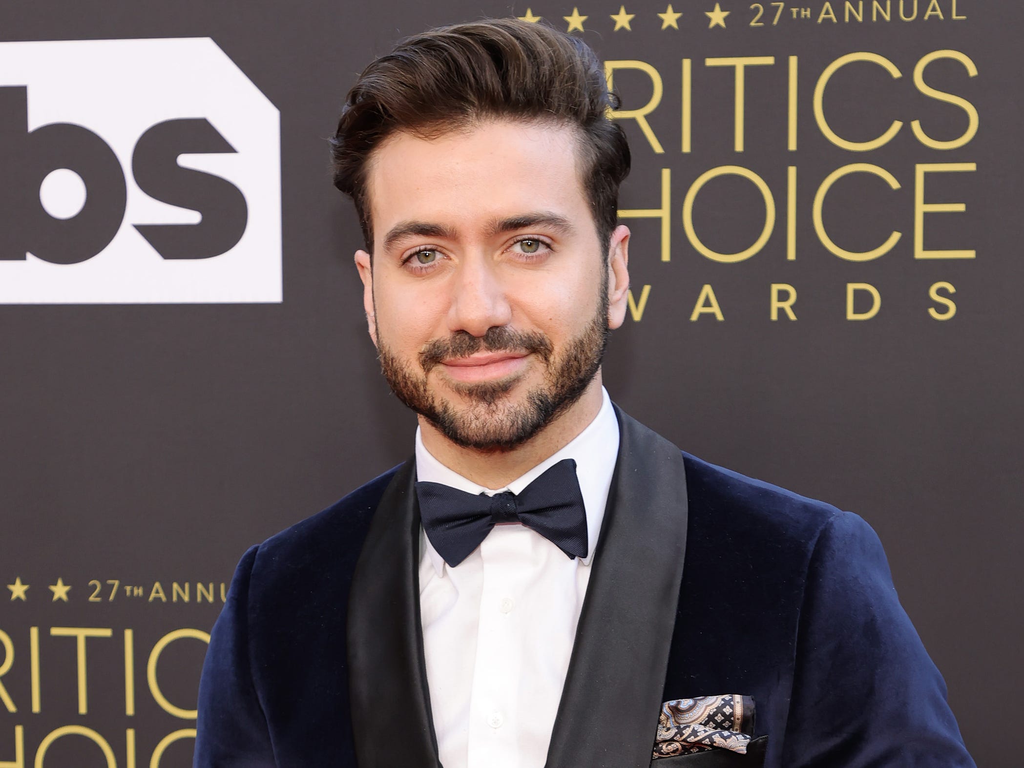 Alex Costa on the red carpet of the 27th annual Critics Choice Awards.