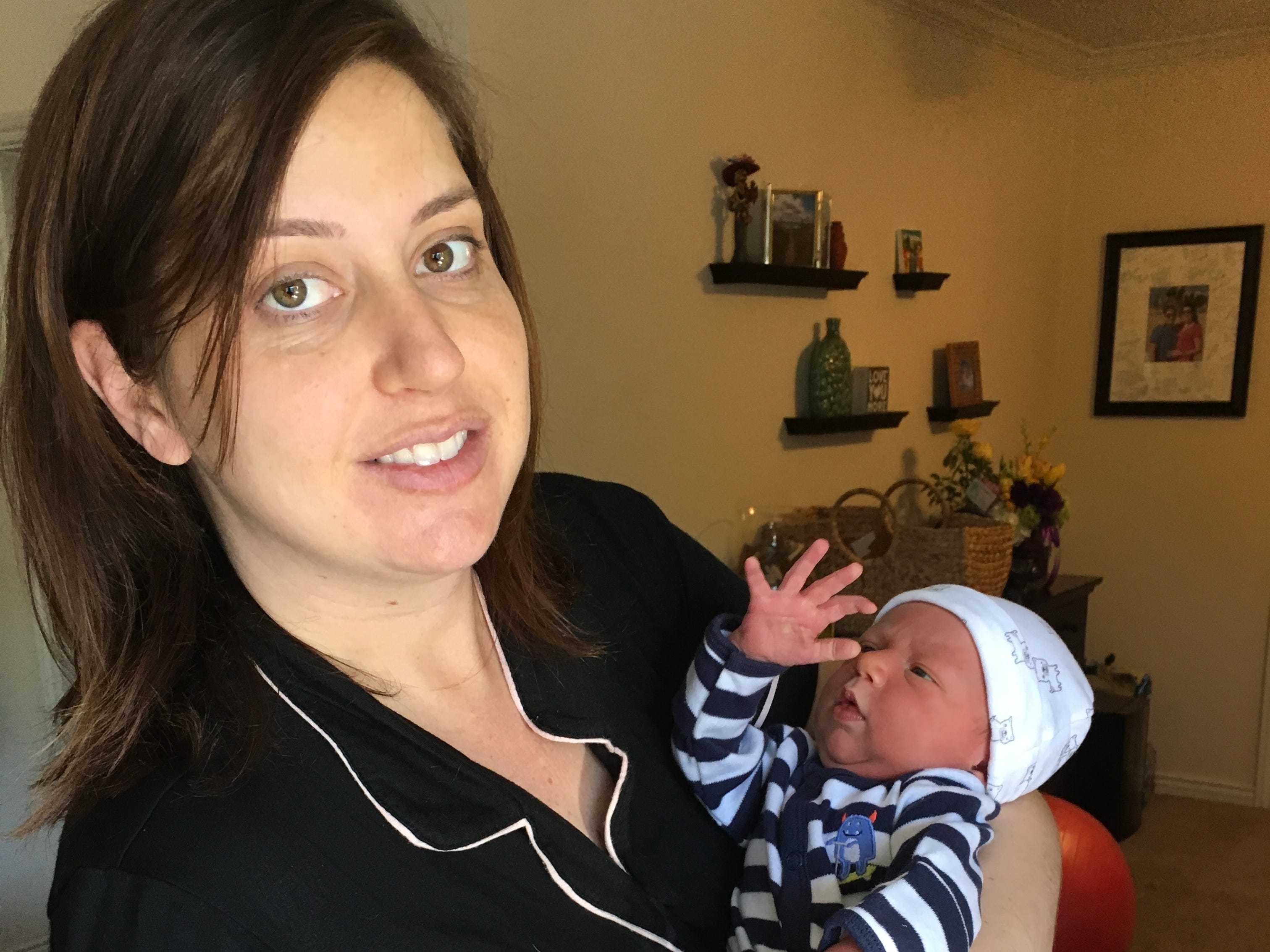 Mom with newborn