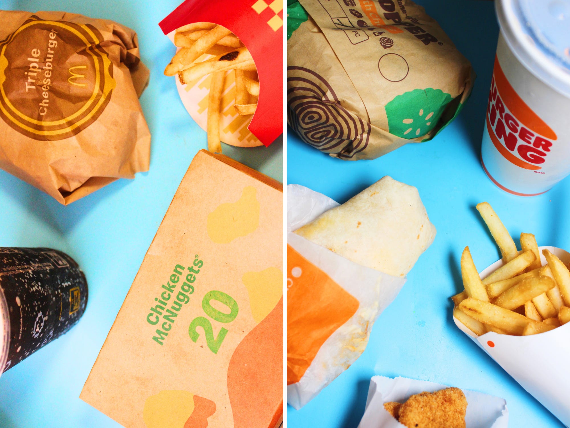 mcdonalds and burger king $15 meals