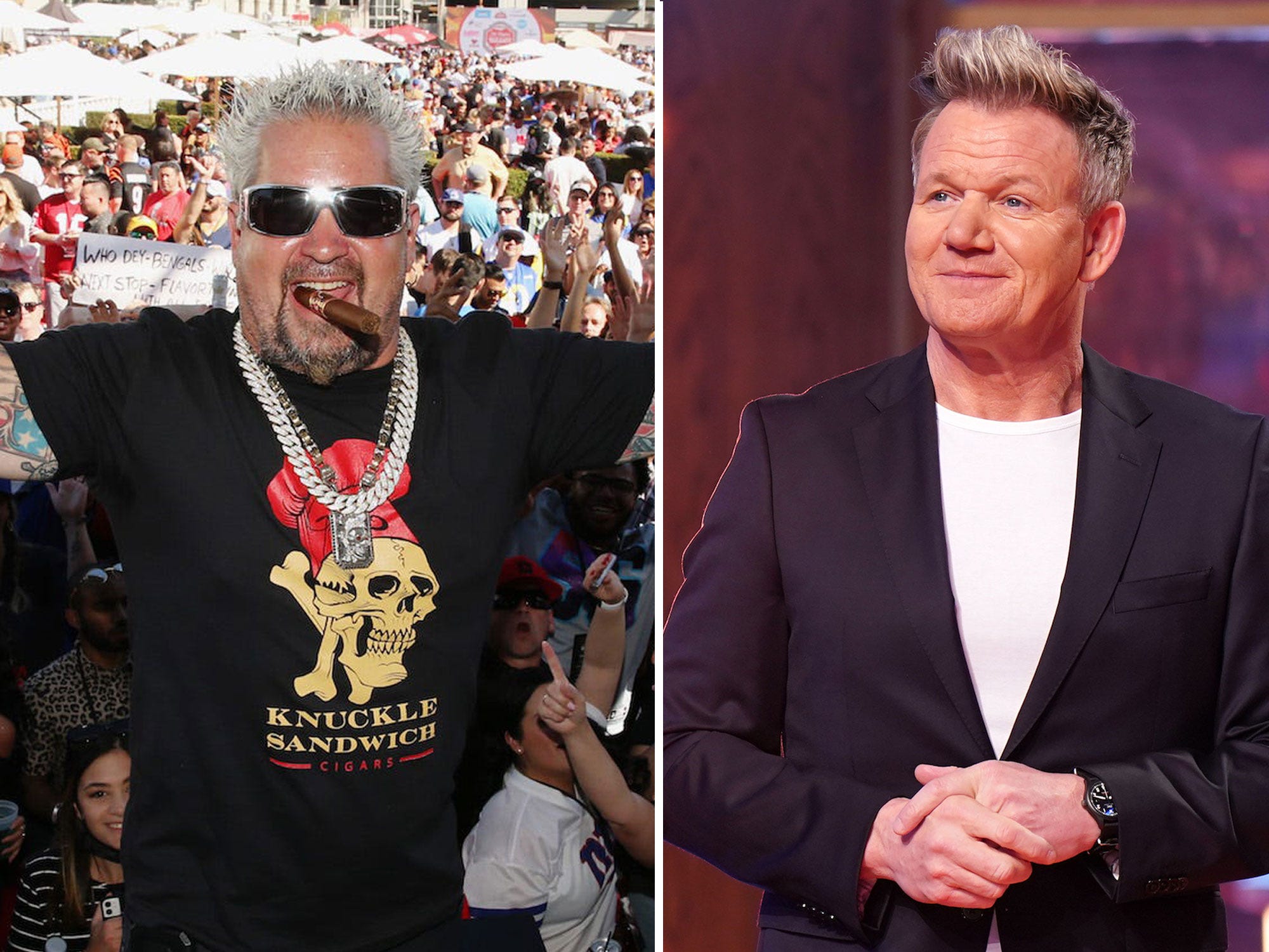 Guy Fieri and Gordon Ramsay