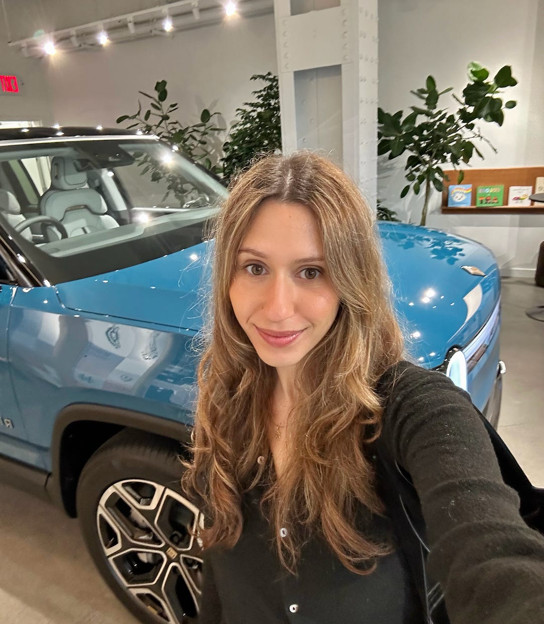 Ana Altchek at Rivian's new concept space