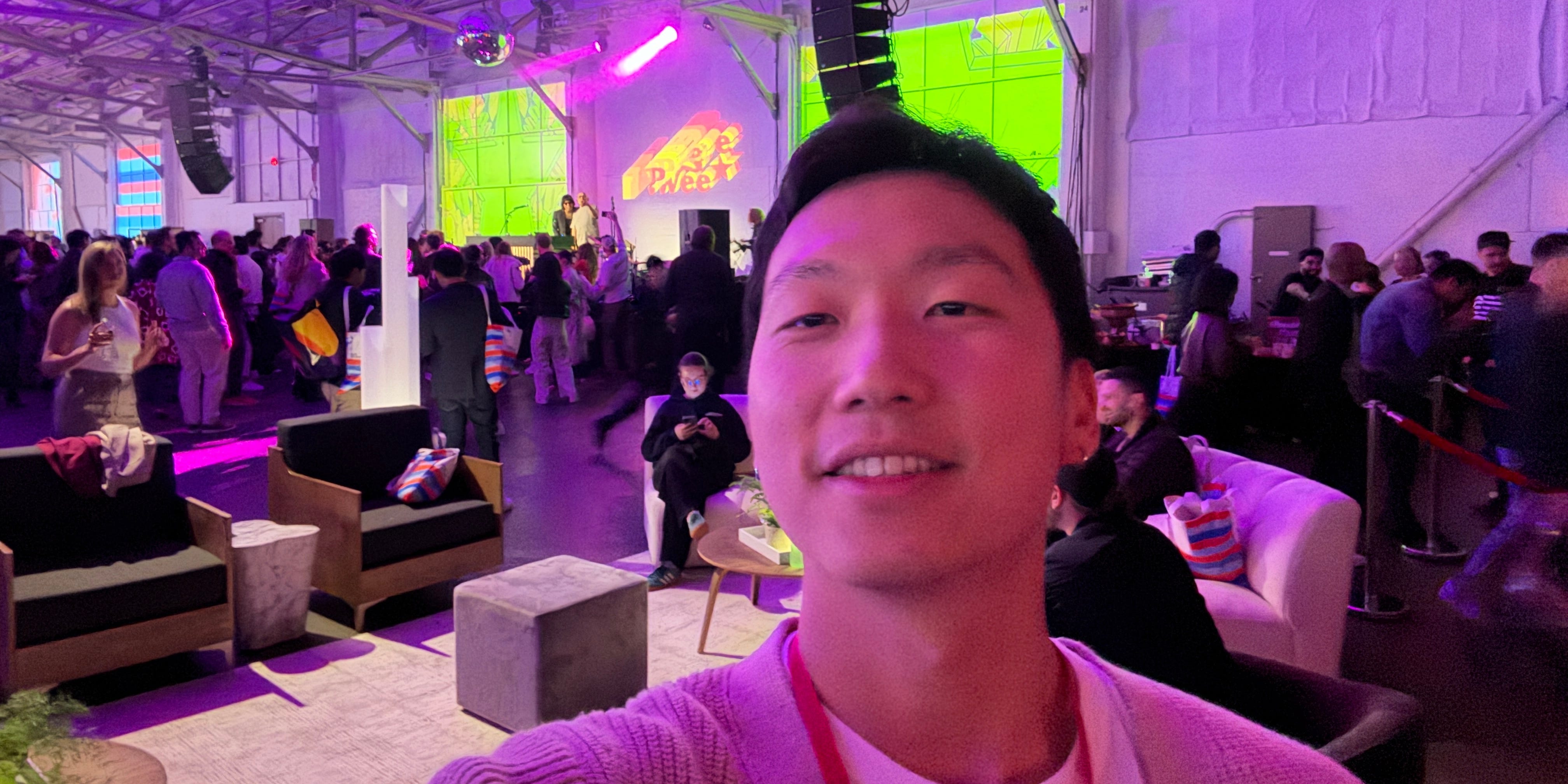 Korean guy taking a selfie