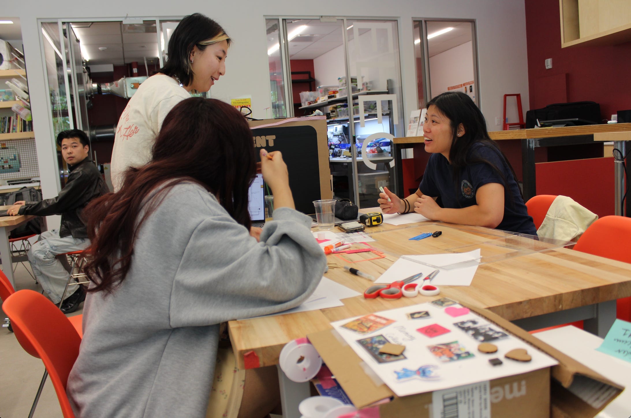 Students at Cornell Tech's MakerLAB