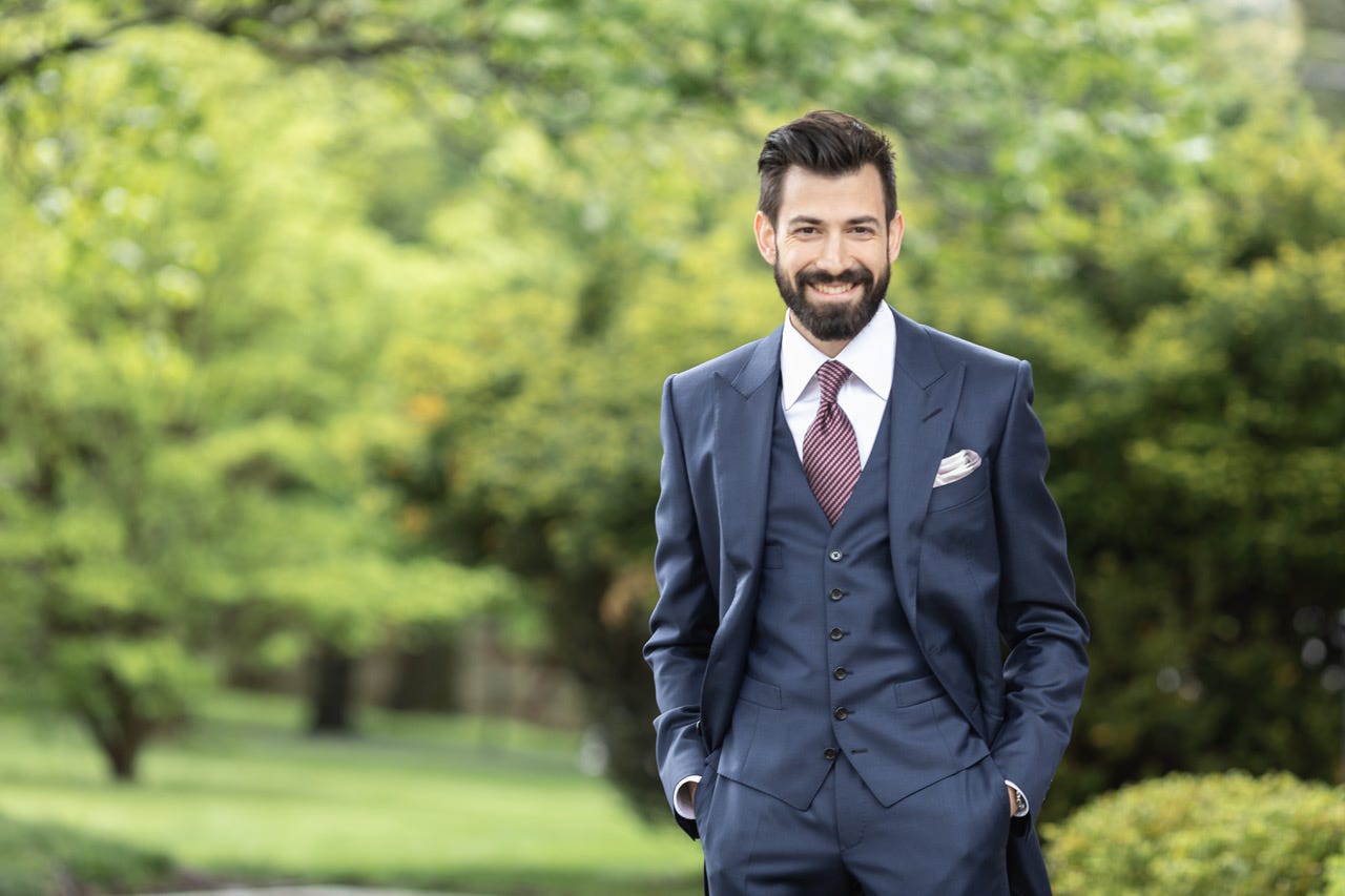 Greg Petronzi in a suit