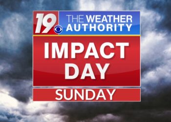 Impact Day issued ahead of Sunday’s severe weather threat