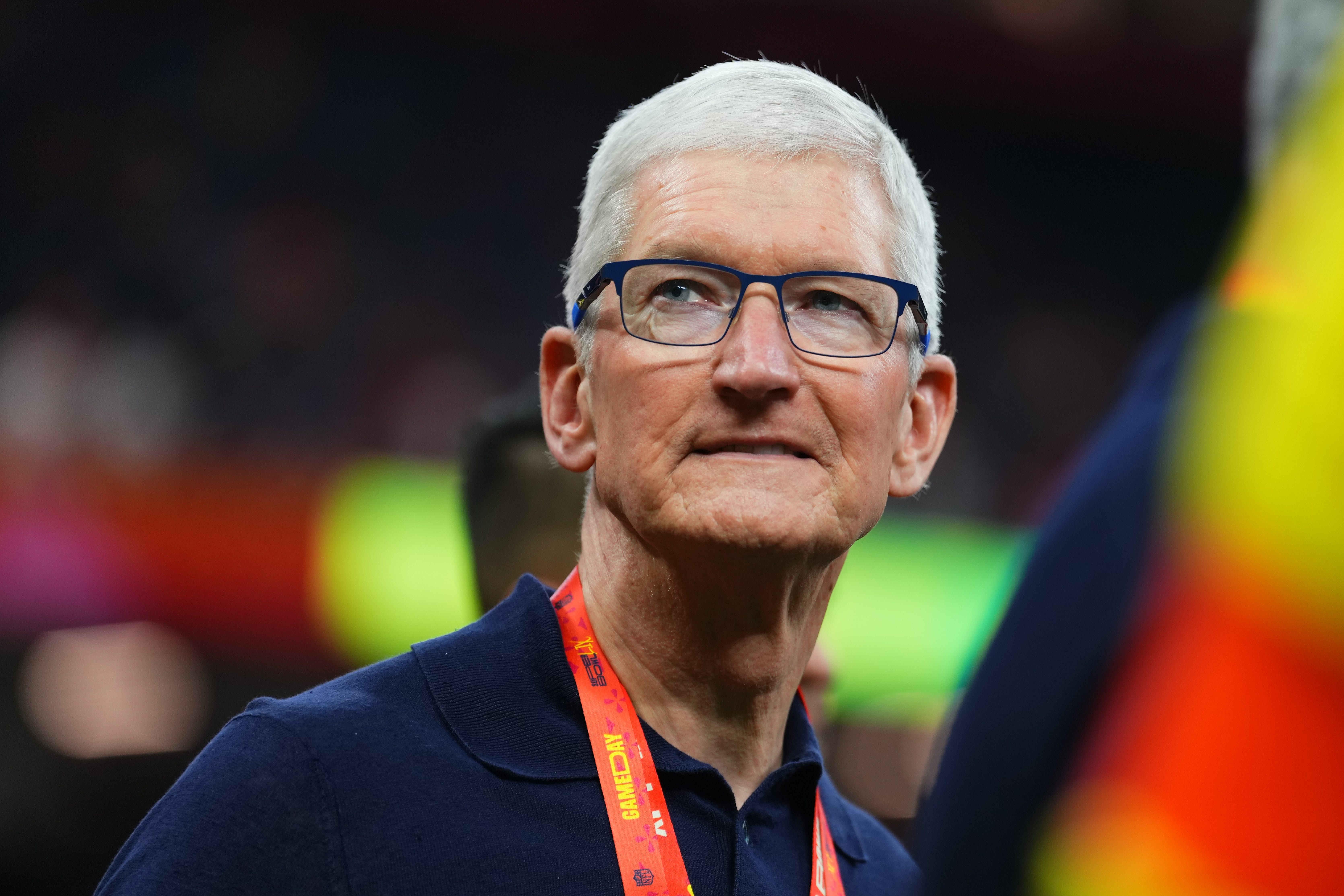 Apple CEO Tim Cook, at the 2025 Super Bowl