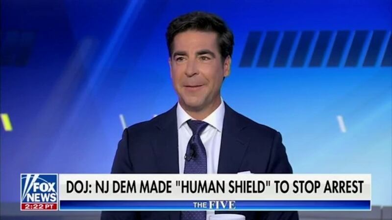 Jesse Watters celebrates the arrest of a Democrat Rep.