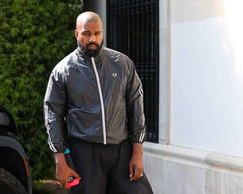 LOS ANGELES, CA - MARCH 21: Kanye West is seen on March 21, 2024 in Los Angeles, California. (Photo by Bellocqimages/Bauer-Griffin/GC Images)
