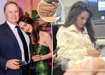 Jordon Hudson continues to fuel engagement rumors with Bill Belichick by sporting ring on that finger