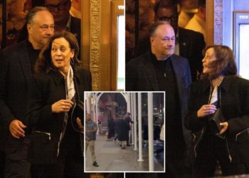 Kamala Harris and hubby Doug Emhoff take 25 Secret Service agents, bodyguards for jaunt to NYC hotspot Polo Bar