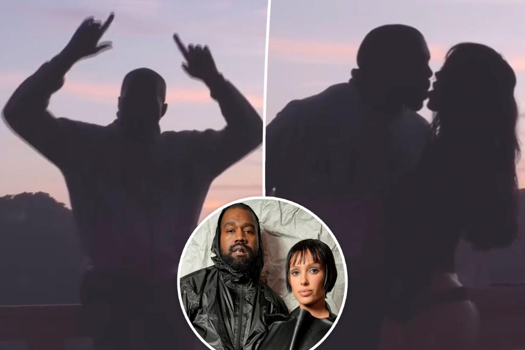 Kanye West and wife Bianca Censori touch tongues in intimate dance video