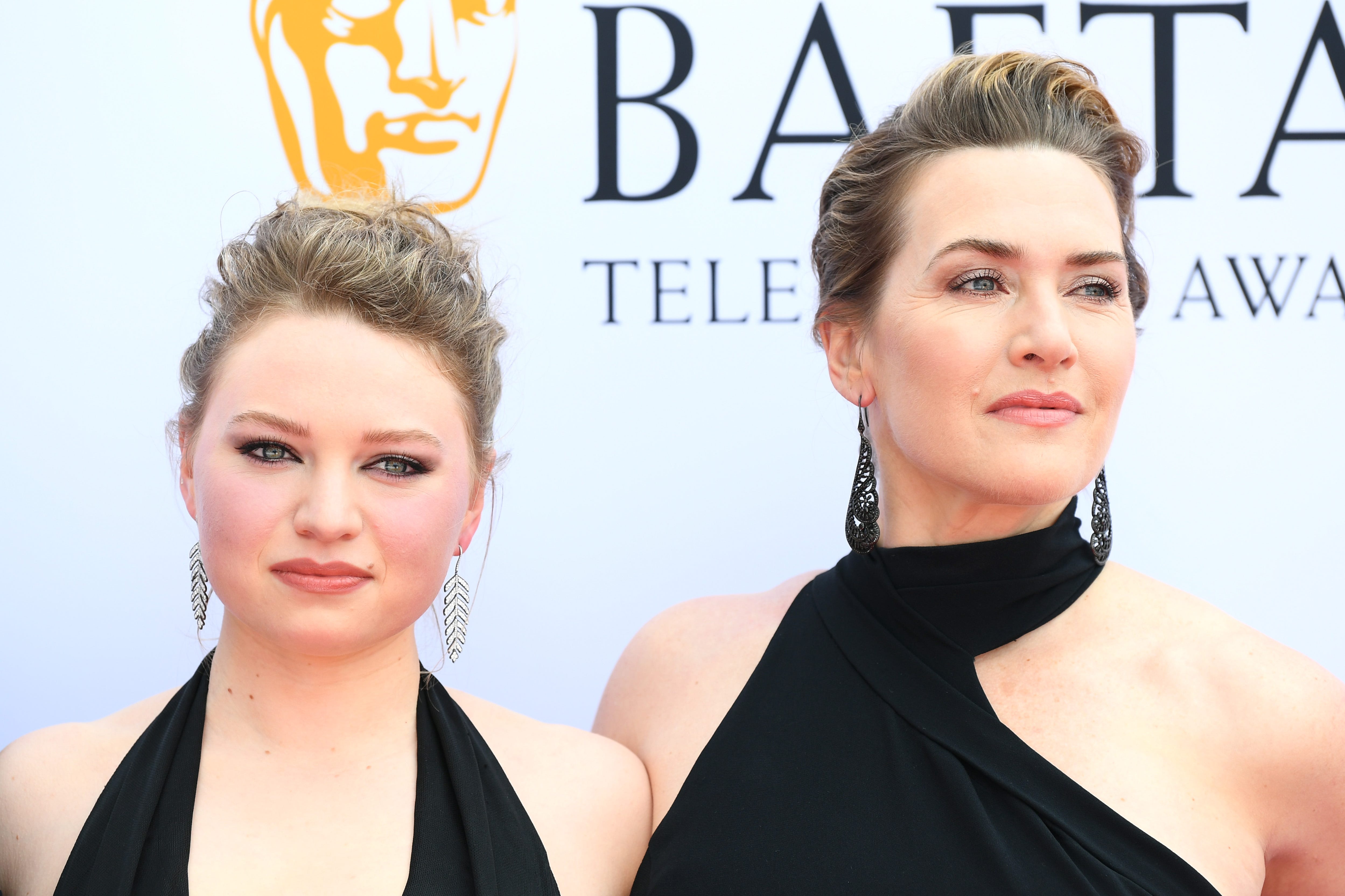 Mia Threapleton and her mother, Kate Winslet