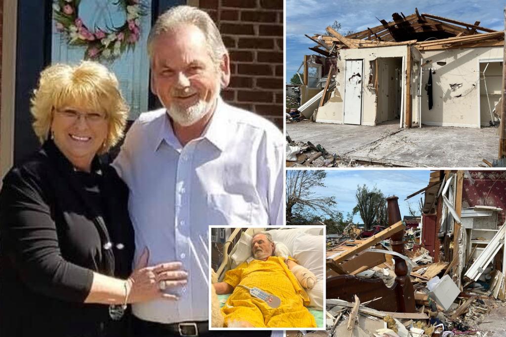 Kentucky couple each lose an arm while clinging to each other when devastating 170 mph tornado tears them apart