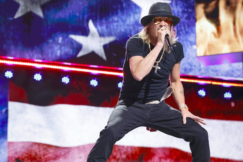 Kid Rocks performs at the 2024 Republican National Convention in July.