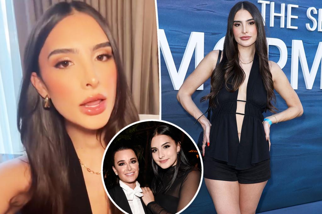 Kyle Richards’ daughter Sophia, 25, hits back at criticism over weight-loss drug use: ‘Calm down’