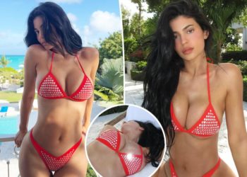 Kylie Jenner stuns in $10K rhinestone-covered Chanel bikini in Turks and Caicos