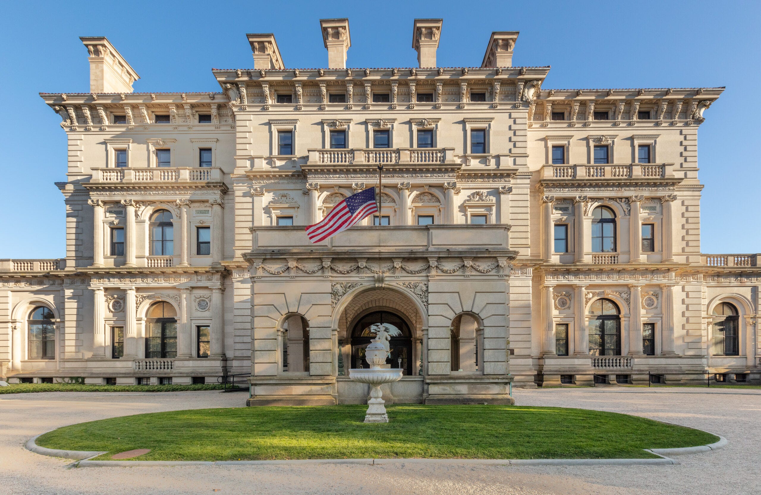 The Breakers, a large stone mansion.