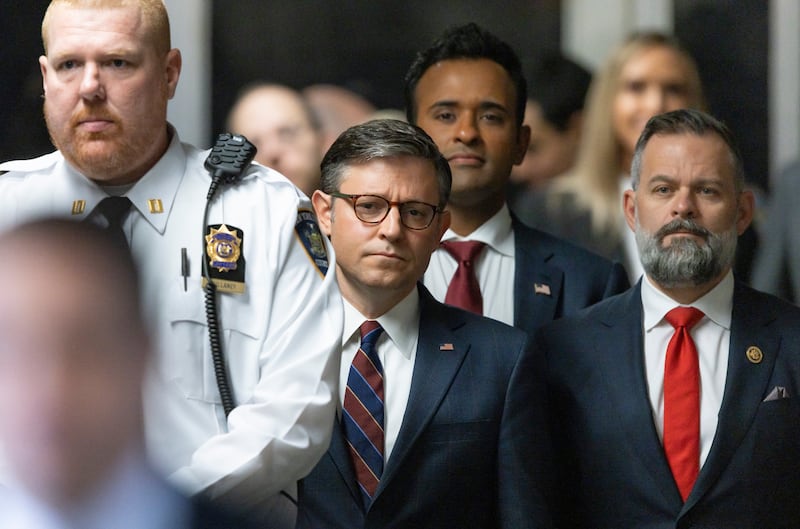 Mills was one of a number of MAGA figures who turned up to support Donald Trump at his criminal trial last year