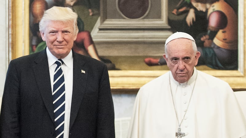 Donald Trump and Pope Francis
