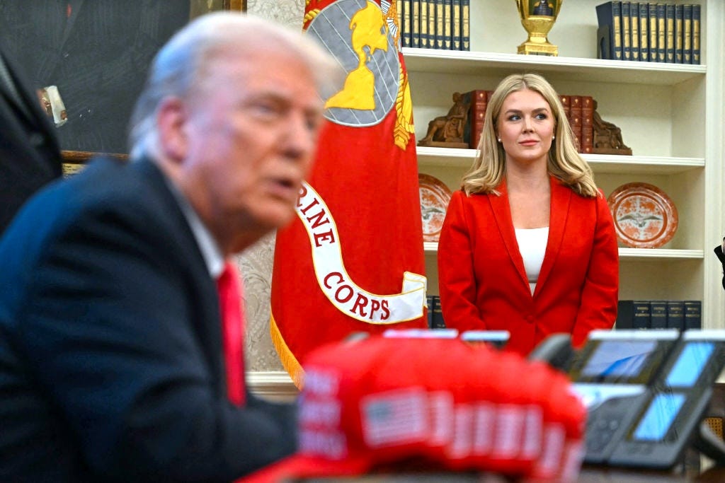 Designer Chris Cuozzo has created several custom suits for White House press secretary Karoline Leavitt.