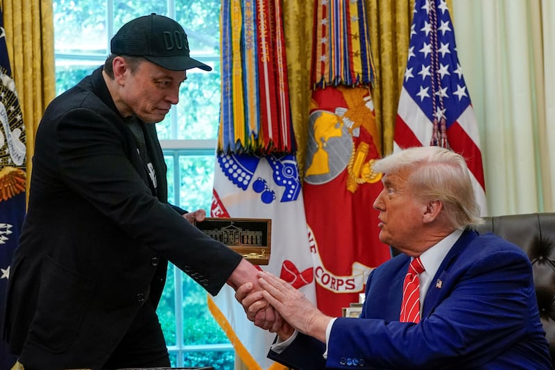 Musk was trying to "have it both ways" regarding how the public views his work in the Trump administration, Melber said.