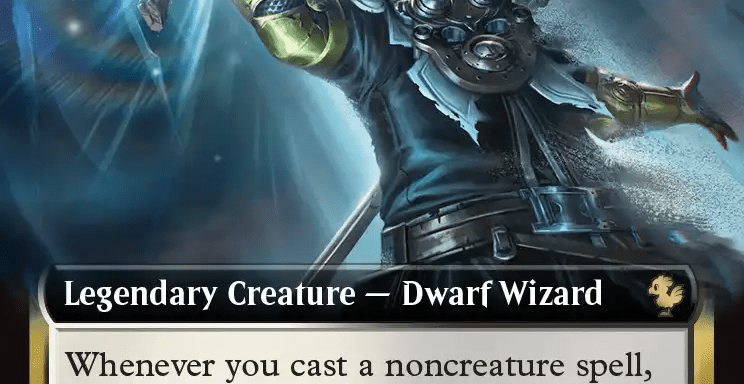 Magic: The Gathering card depicting Papalymo from FF14. The card’s description explains that “each opponent who lost life this turn sacrifices a creature with the greatest power among creatures they control”
