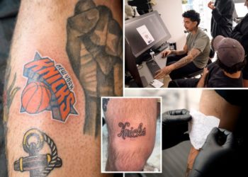 Meet the Knicks fans showing their team love by getting  playoffs tattoos on eve of Game 6: ‘It’s New York Proud’
