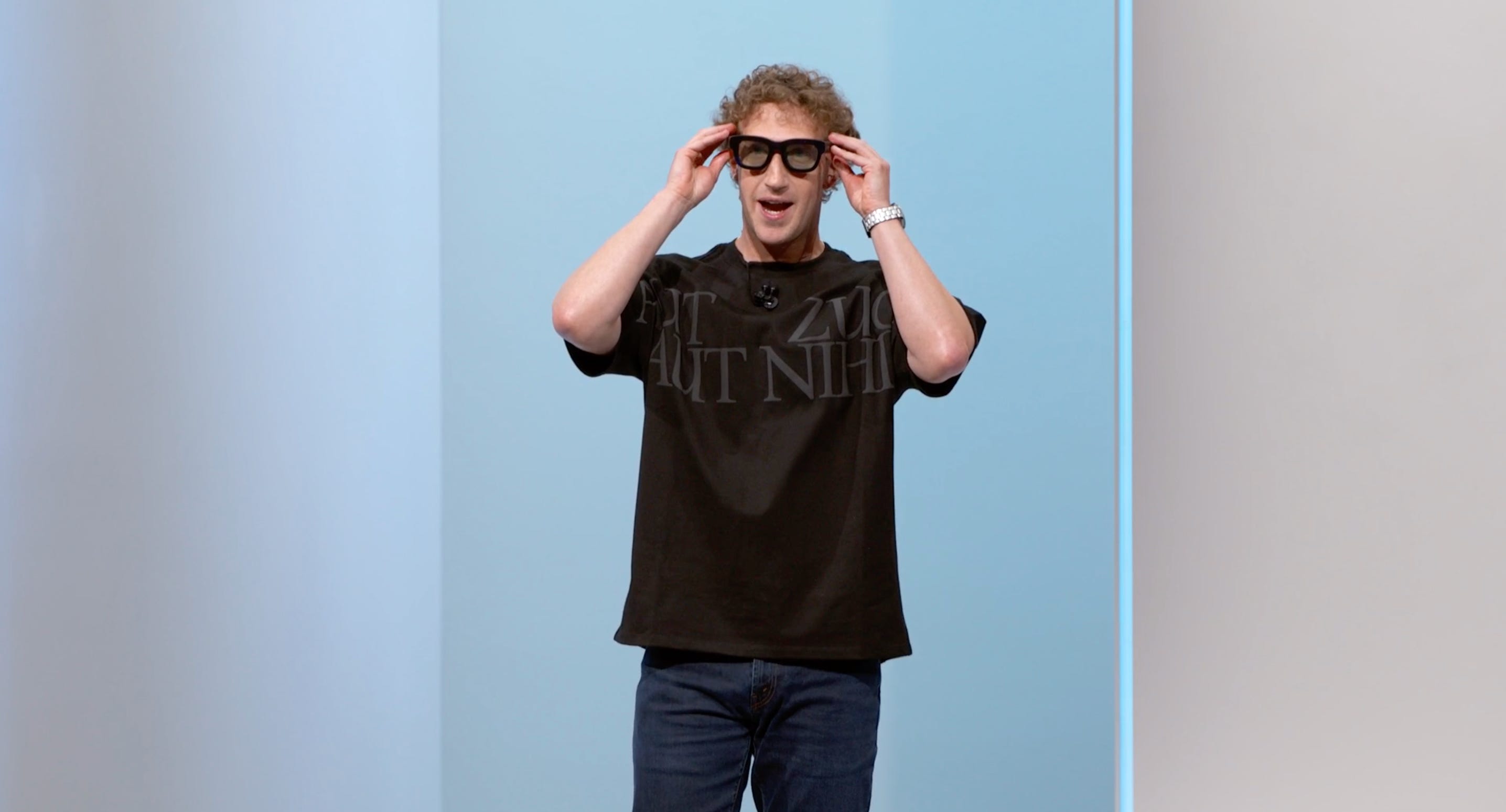 Meta Connect 2024 holographic glasses Mark Zuckerberg
