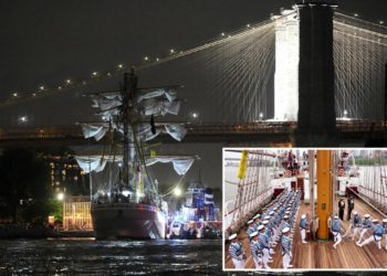 Mexican Navy tall ship that struck Brooklyn Bridge was on annual transcontinental journey to finish cadet training