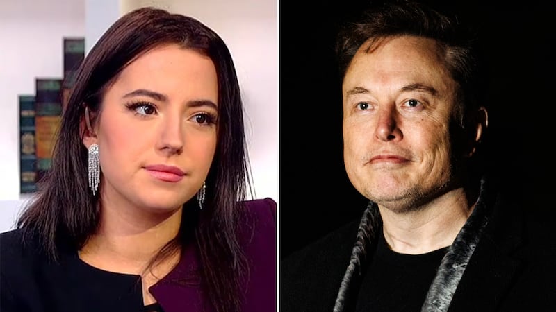 Ashley St. Clair, Elon Musk split image