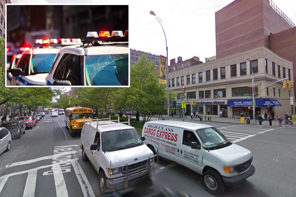 NYPD squad car strikes 2 people in outdoor dining area while trying to avoid crash with taxi : police