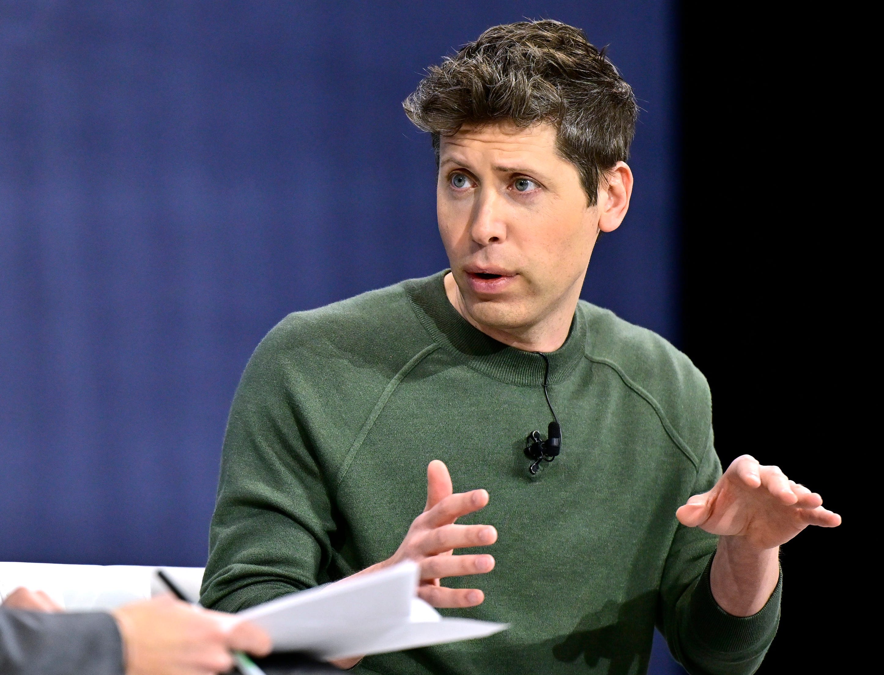 Sam Altman talking