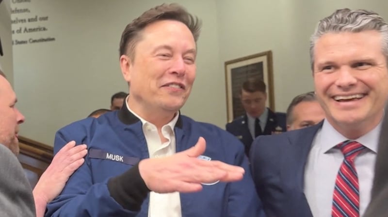 Elon Musk and Pete Hegseth.