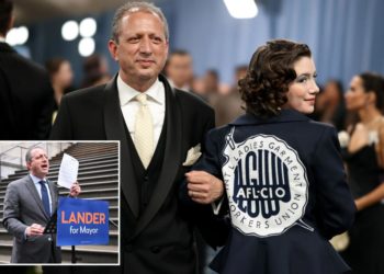 Politics at the Met Gala: Brad Lander appears to court big mayoral endorsement with daughter’s union-logo jacket