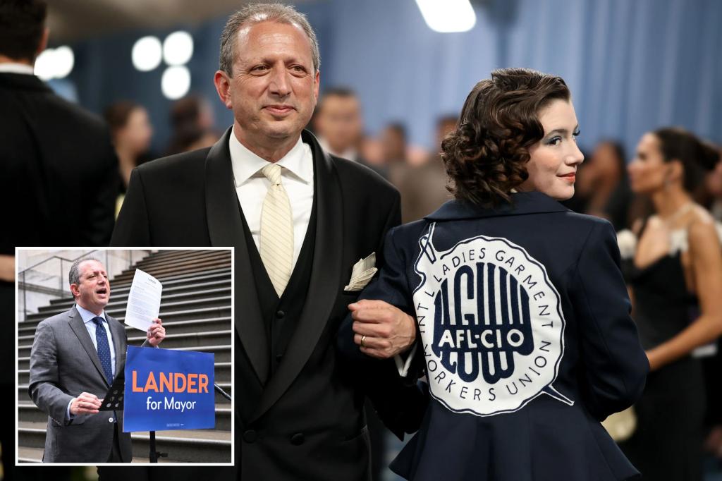 Politics at the Met Gala: Brad Lander appears to court big mayoral endorsement with daughter’s union-logo jacket