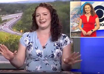 Pregnant New York news anchor continues to deliver news in three-hour broadcast after her water breaks